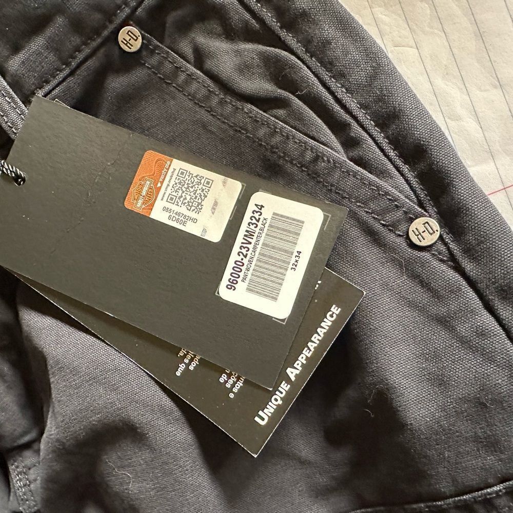 🔥HARLEY-DAVIDSON MENS Rugged, Mechanic woven pants. Limited edition, 32x34 - Picture 8 of 13